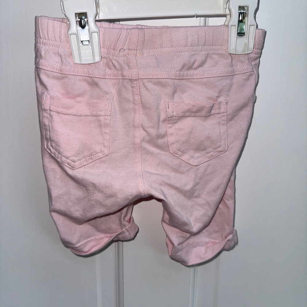First Impressions 3T Girls Light Pink Bermuda Soft Shorts - Picture 4 of 5